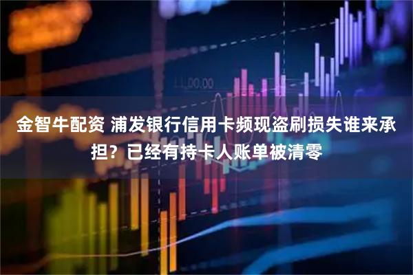 金智牛配资 浦发银行信用卡频现盗刷损失谁来承担？已经有持卡人账单被清零