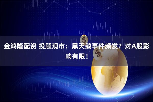 金鸿隆配资 投顾观市：黑天鹅事件频发？对A股影响有限！